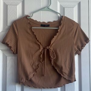 Cropped top cardigan